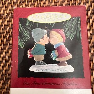 Hallmark Keepsake Ornament - Our 1st Christmas Together - Red and Blue